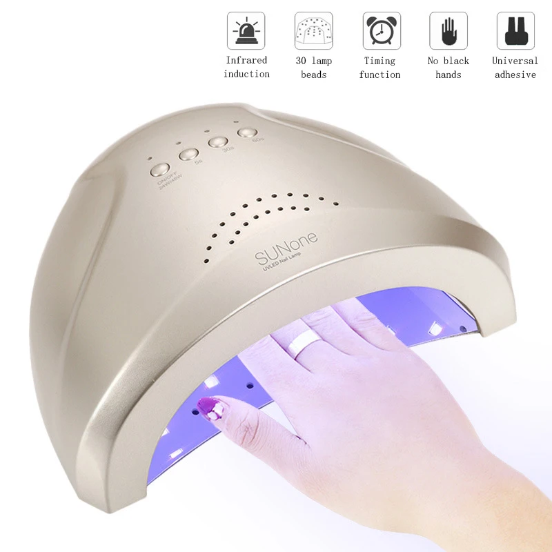 YMJR Nail Light Therapy Machine Quick Dry 30 LED Lamp UV Lights Therapys Grill 48w | Красота и здоровье