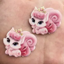 Каваи красочный милый розовый кот плоская задняя часть акриловый лист миниатюрный узор аппликация DIY декор ремесло рождественские украшения F688 Каваи красочный милый розовый кот плоская задняя часть акриловый лист миниатюрный узор аппликация DIY декор ремесло рождественские украшения F688