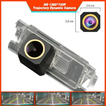 

HD 1280x720p Golden Camera Rear View Backup Camera Trajectory Dynamic Parking Line for Dodge Grand Caravan Journey JCUV Caliber