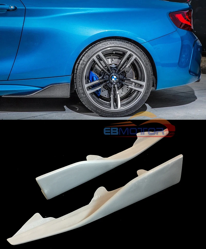 

PAINTED P style side splitter side lip extension for BMW F87 M2 16UP B430F