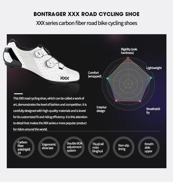 تريك Bontrager XXX الطريق دراجة دراجة ألياف الكربون قفل أحذية الرجال  والنساء أحذية ركوب الدراجات - AliExpress
