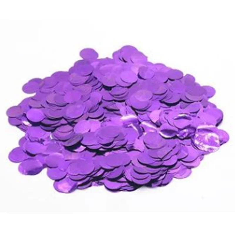 purple 100 г диаметр 1 см металлические аксессуары для воздушных шаров фольга стол Конфетти Свадебная вечеринка события украшения - Цвет: purple