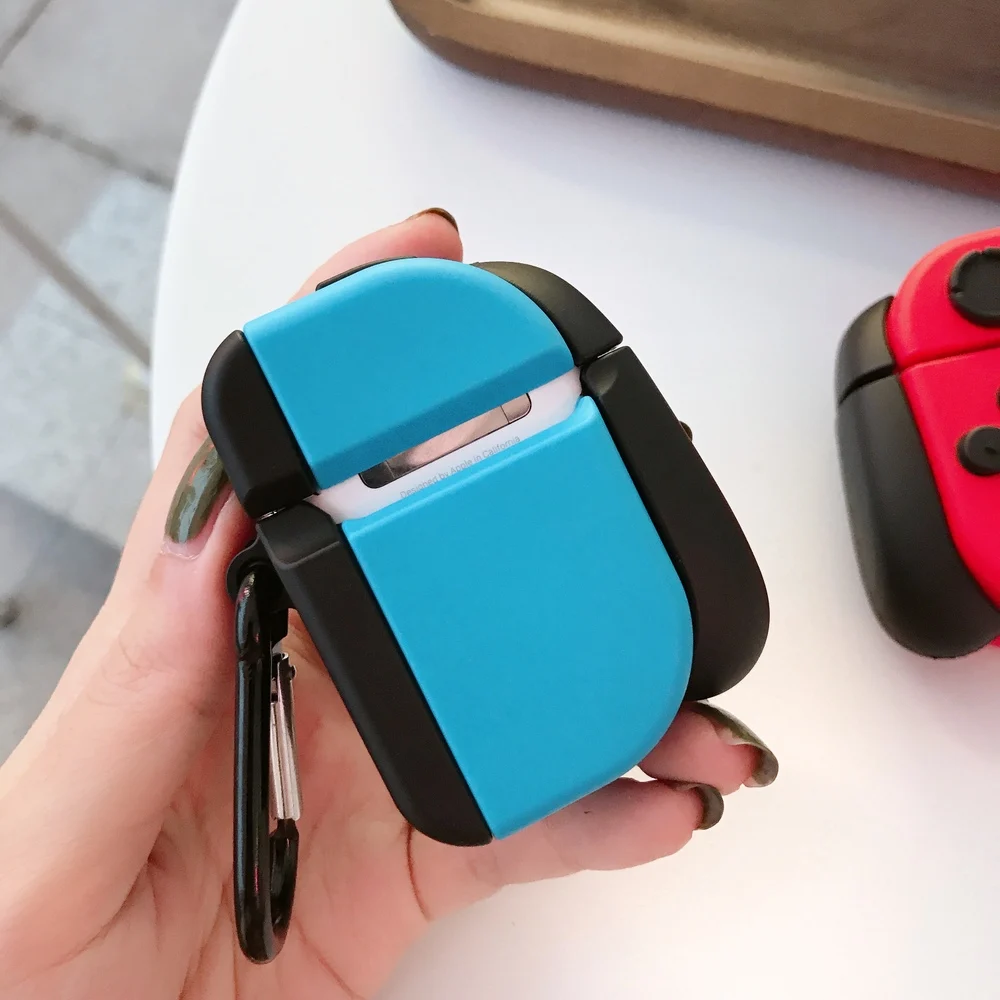 Для apple Bluetooth гарнитура беспроводные наушники 3D игровой контроллер чехол для airpods 1 2 мягкий силиконовый защитный чехол с крючком