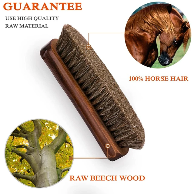 Horse Hair Brush Cleaning Leather  Cleaning Horsehair Shoe Brush - 7.1  Shoe Shine - Aliexpress