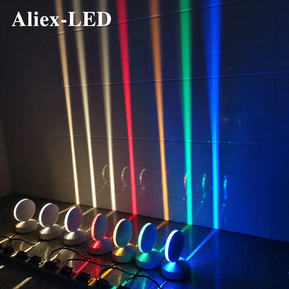 Led Beam Light Decoration Wall Lamps RGB Indoor Light with Remote Corridor 360 Degree Decorate Lighting For Home Aisles Bars KTV