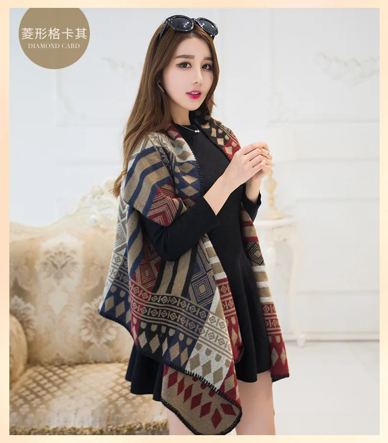 Ceny 2019 zimowe damskie chusty kobiety szalik Pashmina Cashmere poncho i peleryny chusta szal hidżab chustka Cachecol Foulard Femme