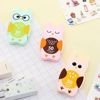 

1 Pcs Cartoon Animal Owl Correction Tapes for Kids Students School Supplies Corrector Tools Korean Stationery Papeleria Gift