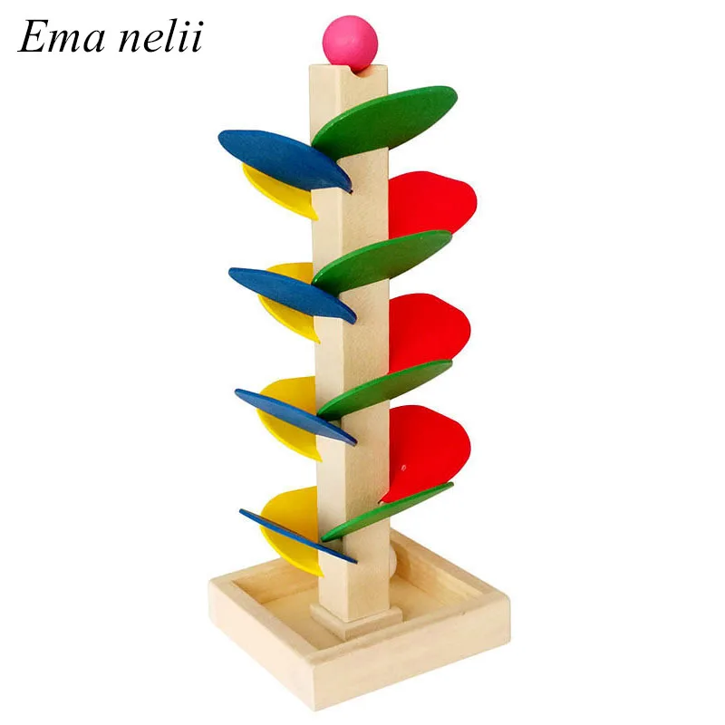 

Creative Wooden Kids Interactive Educational Toys Children Disassembly Leaf Track Ball Game Intellectual Development Puzzle Toy
