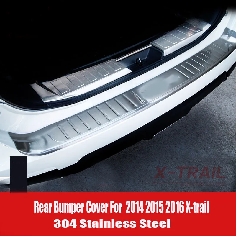 Per adattarsi X-TRAIL T32 2013-2017 PARAURTI POSTERIORE CROMATO PROTETTORE S Acciaio