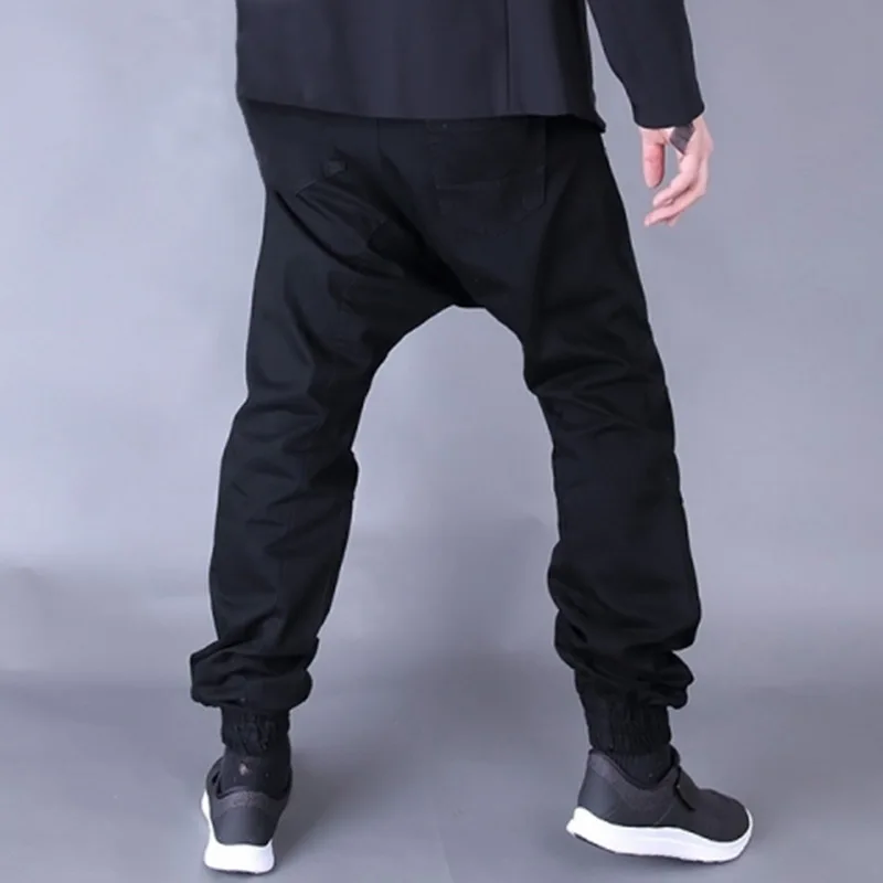 HEFLASHOR мужские повседневные спортивные брюки низкого класса однотонные хип-хоп брюки с перекрещивающимися штанами брюки мужские бриджи для бега с эластичной талией