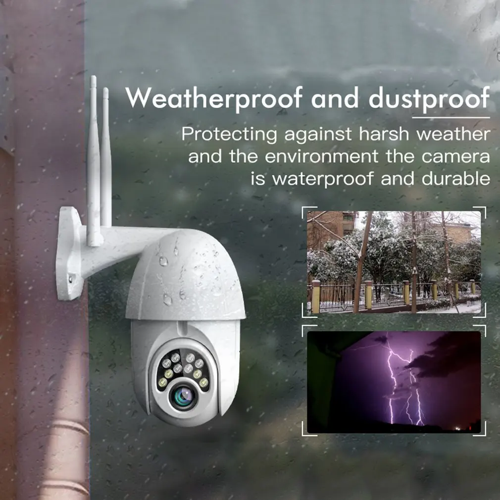 V380 Wireless Surveillance Camera Wireless Ball Machine Outdoor Waterproof Outdoor Wifi Alarm 360 Degree Surveillance Camera