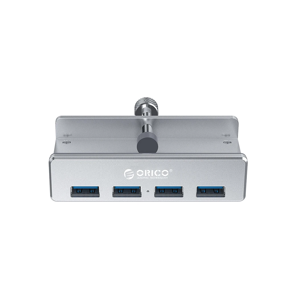 ORICO MH4PU-SV usb-хаб 4 порта USB 3,0 с зажимом 5 Гбит/с для настольного ноутбука с зажимом 10-32 мм с кабелем 100 см
