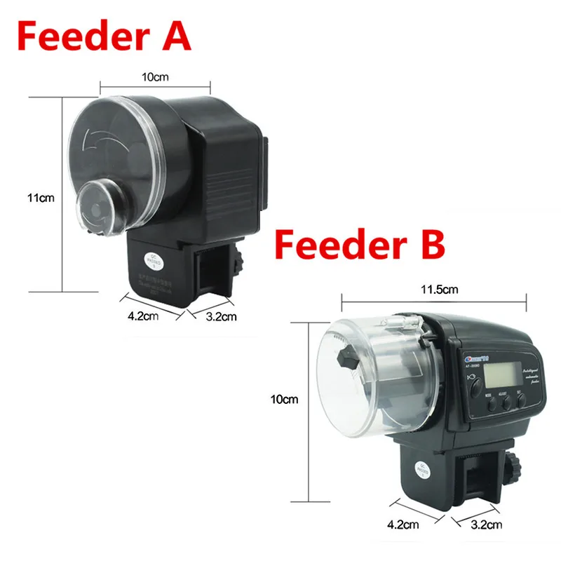 Аквариумная автоматическая кормушка для аквариума, автоматические кормушки с таймером, регулируемый диспенсер, ЖК-дисплей, Betta, черепаха, кормление домашних животных