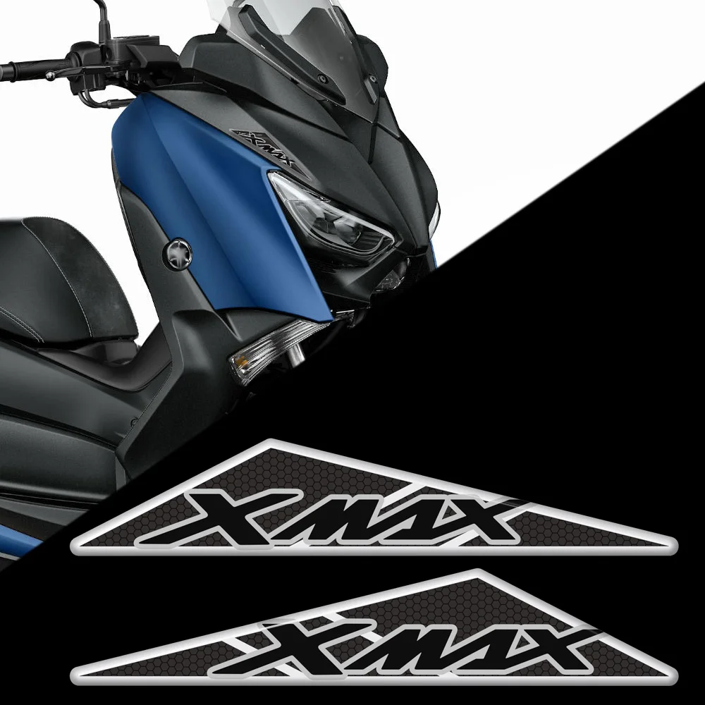 

Motorcycle 3D Mark Stickers Tank Decals Emblem Badge Tank Pad Protector Decal For Yamaha X-MAX XMAX X MAX 125 250 300 400