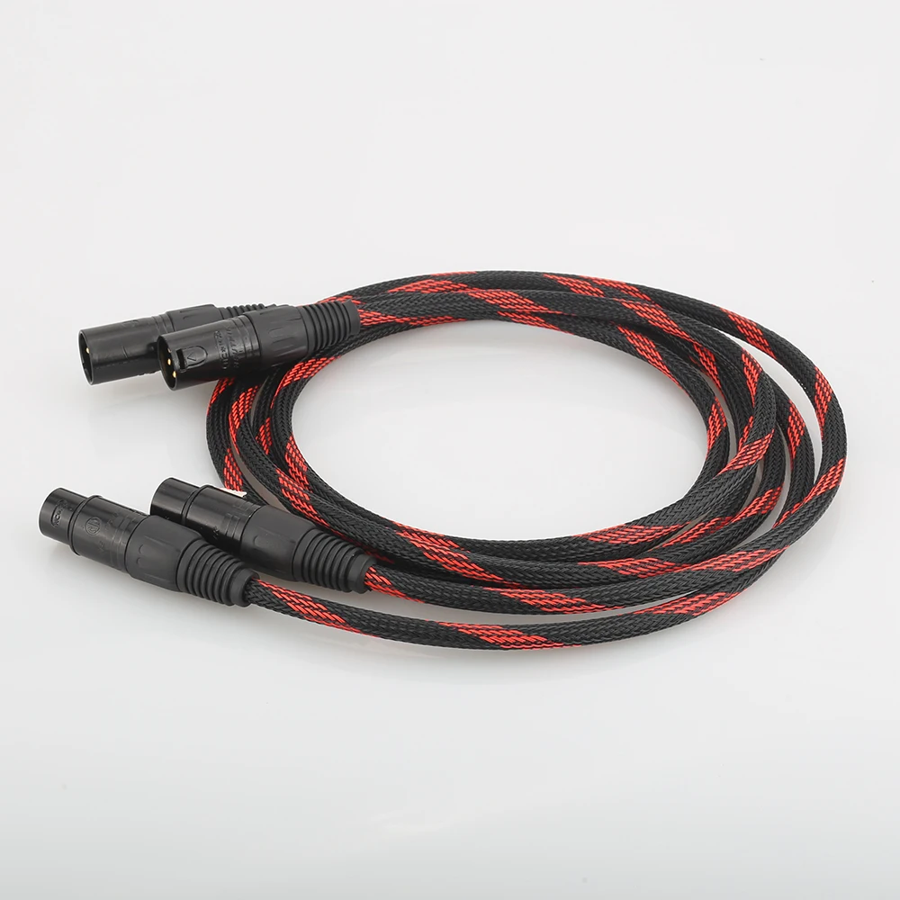 A53 HI End медный XLR сбалансированный аудио кабель 4N OFC 3 Pin 2 папа мама кабель|Кабели VGA|