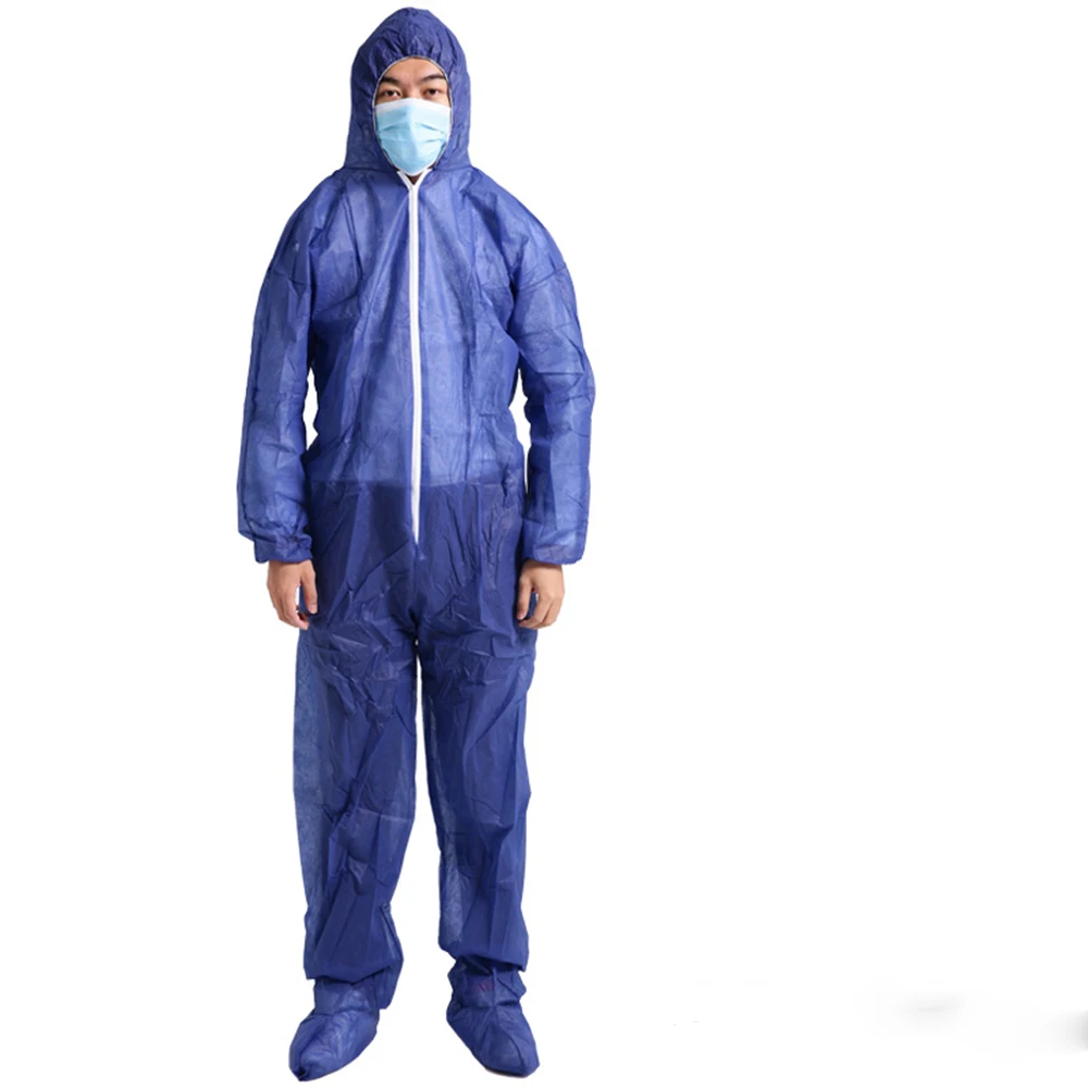 One time disposable waterproof oil-resistant protective coverall for spary painting decorating clothes overall suit