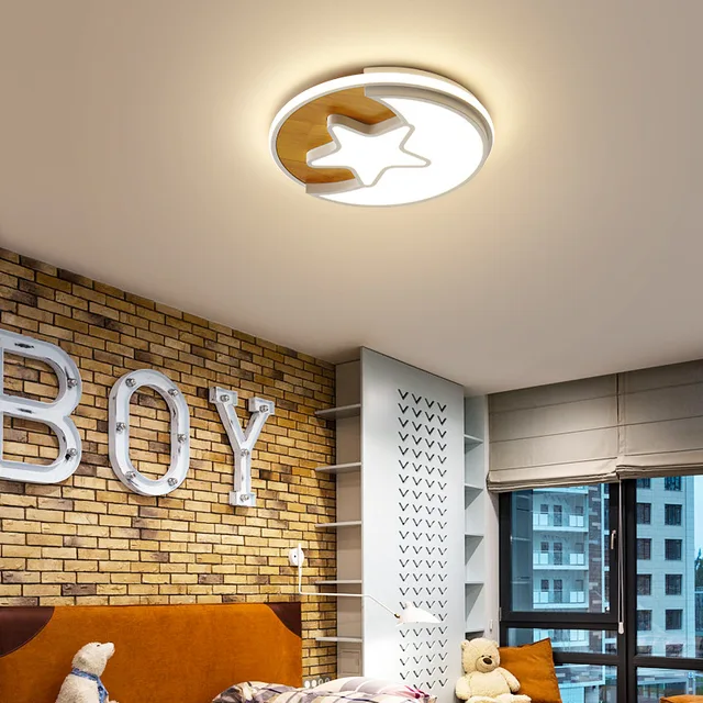 modern woodiness LED ceiling light