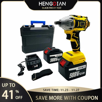 

Brushless Impact-Wrench Lithium-Battery Cordless Electric Rechargeable 21V
