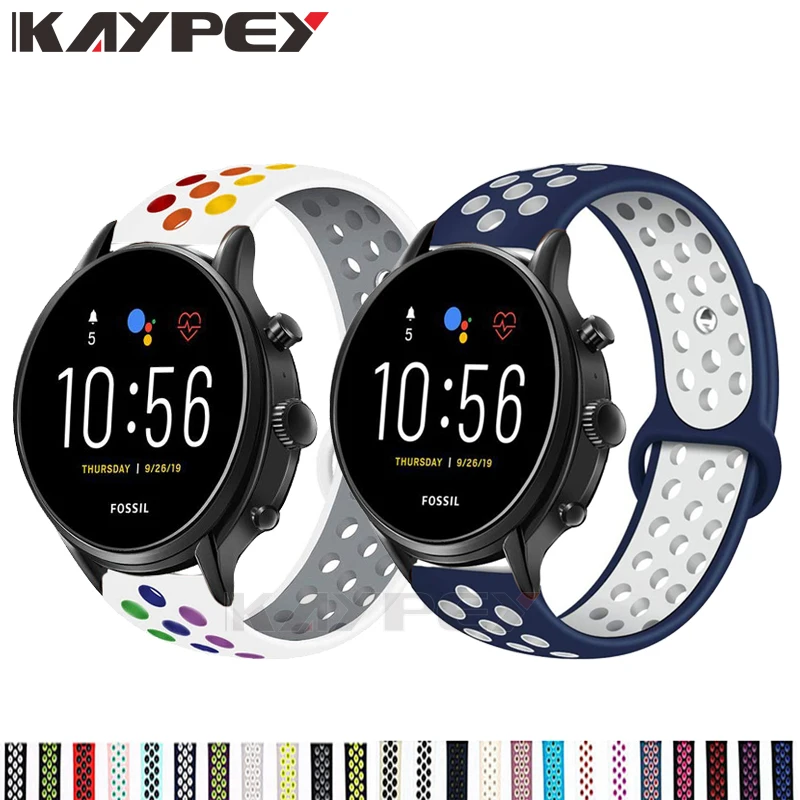 22mm Silicone Wrist Strap For Fossil 
