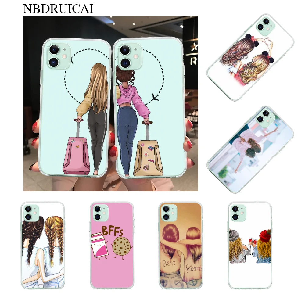 NBDRUICAI BFF лучшие друзья девочка клиент высокое качество телефонный чехол для iPhone 11