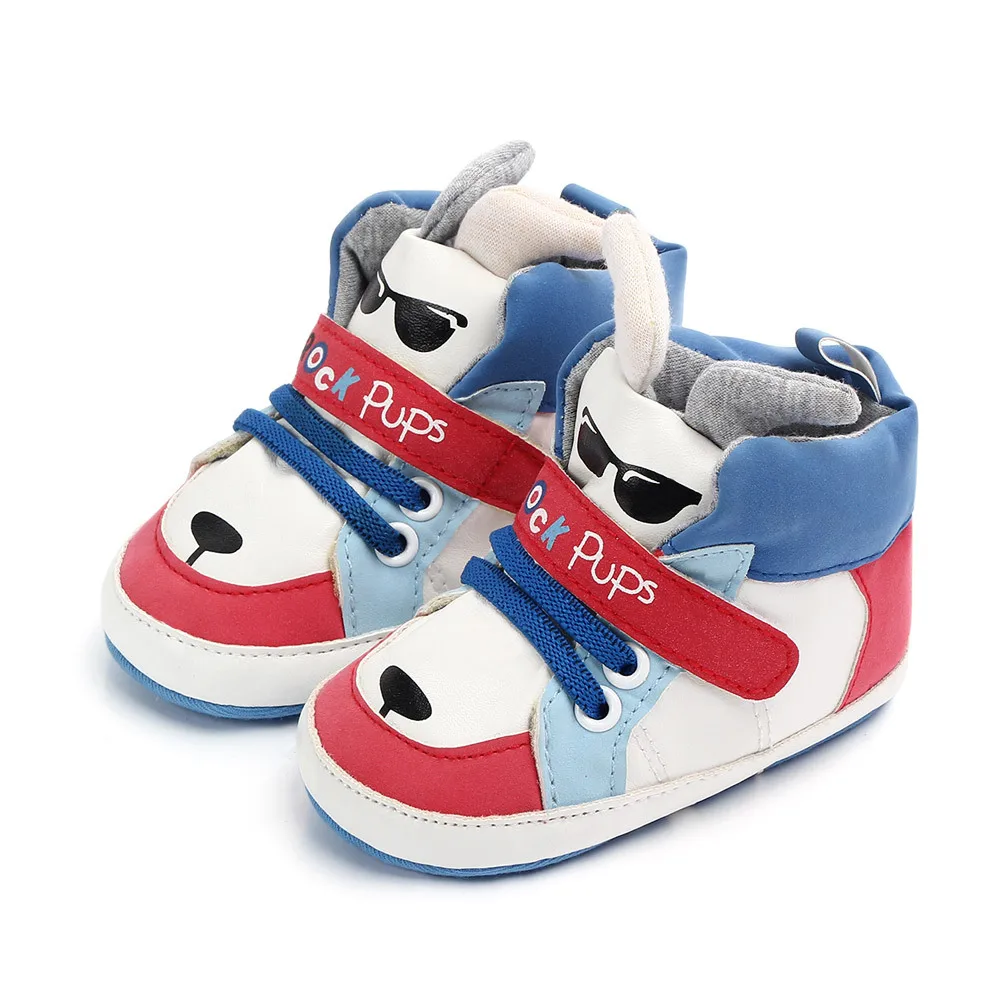 Детские кроссовки для малышей нескользящая обувь с мягкой подошвой для первых шагов для новорожденных девочек и мальчиков от 0 до 18 месяцев
