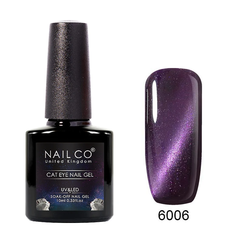 6006 NAILCO Гель-лак для ногтей кошачий глаз 10 мл Радужный цвет УФ светодиодный Гель-лак для ногтей впитывающий лак для ногтей Гель-лак - Цвет: 6006