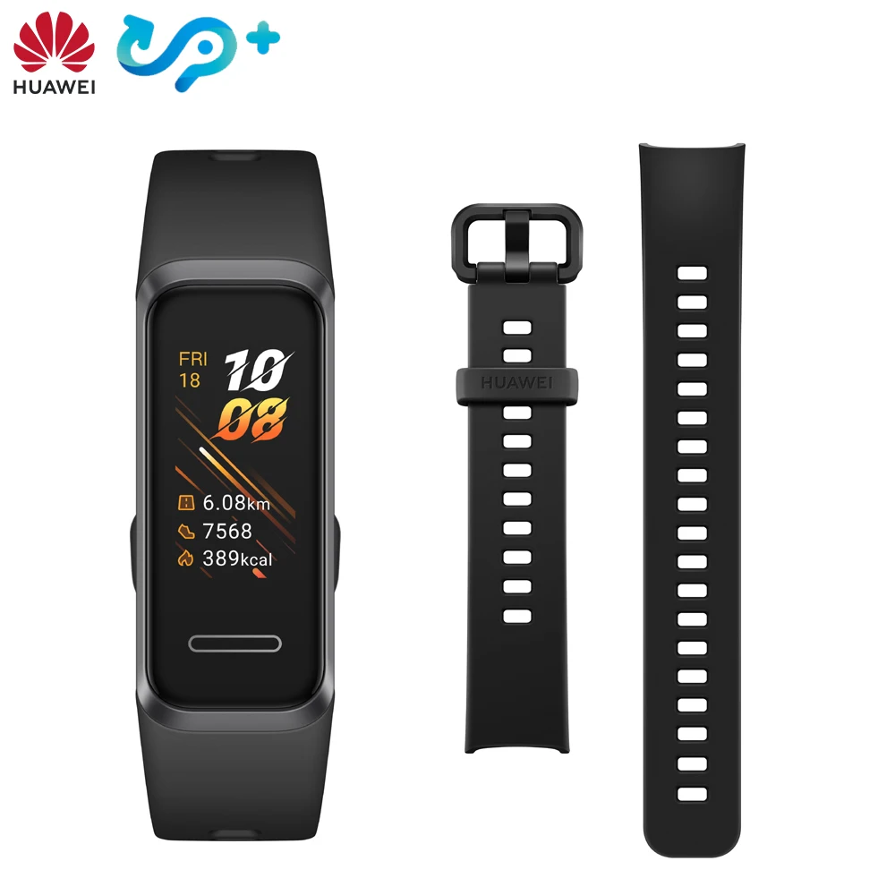 Смарт-часы huawei Band 4, глобальная версия, смарт-браслет, музыкальный контроль, пульсометр, монитор здоровья, новые часы с usb-разъемом, зарядка