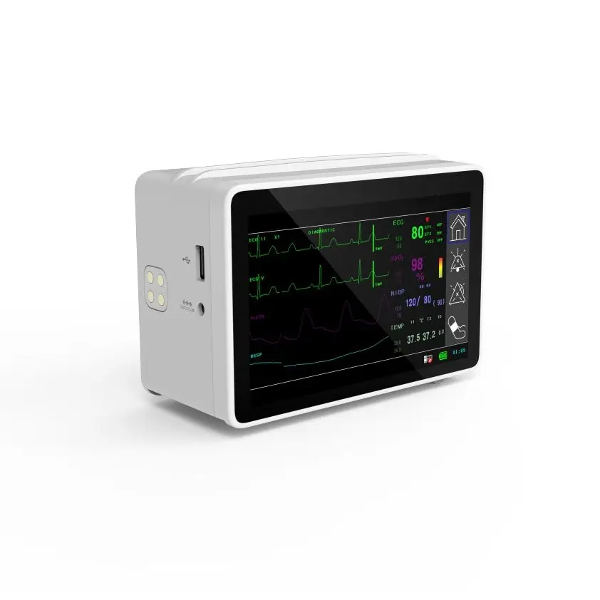 CONTEC TS1 Modular Patient Monitor 5 Para Touch Screen Plugin ECG NIBP SPO2 Portable Plugin Monitor