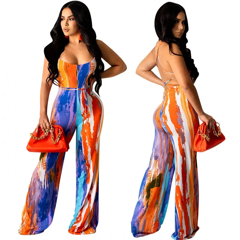 Sexy Suspender Jumpsuit Fashion Women