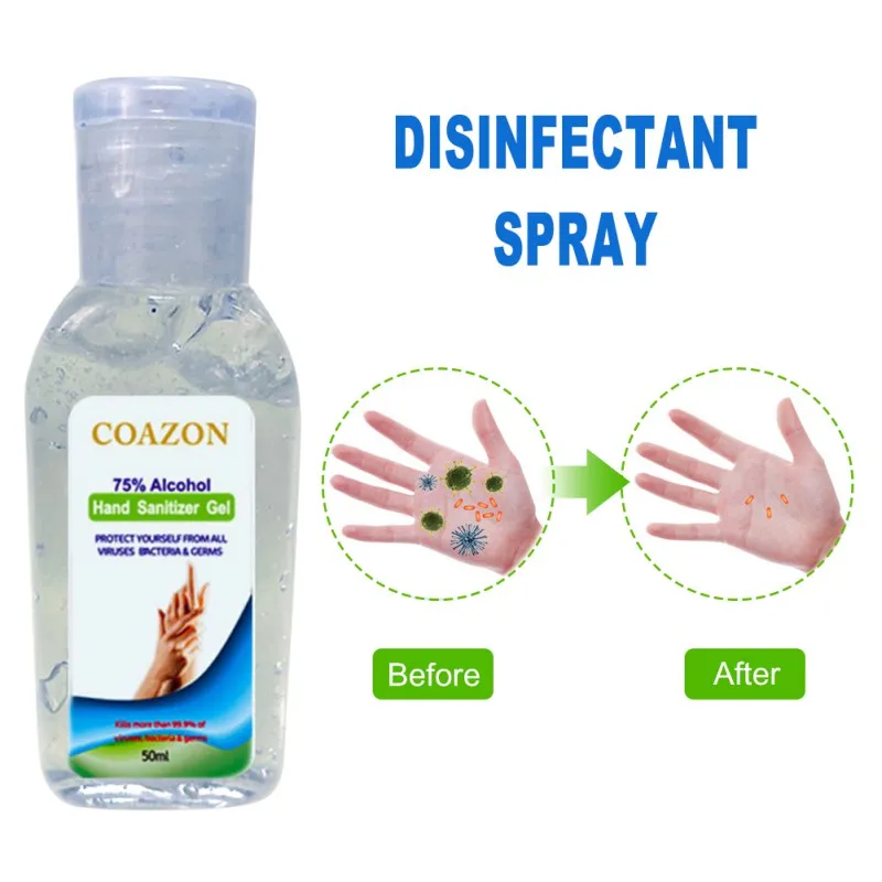 

1pcs 50ml Quick-drying Disinfecting Hand Wash Gel Portable Disposable Hand Sanitizer