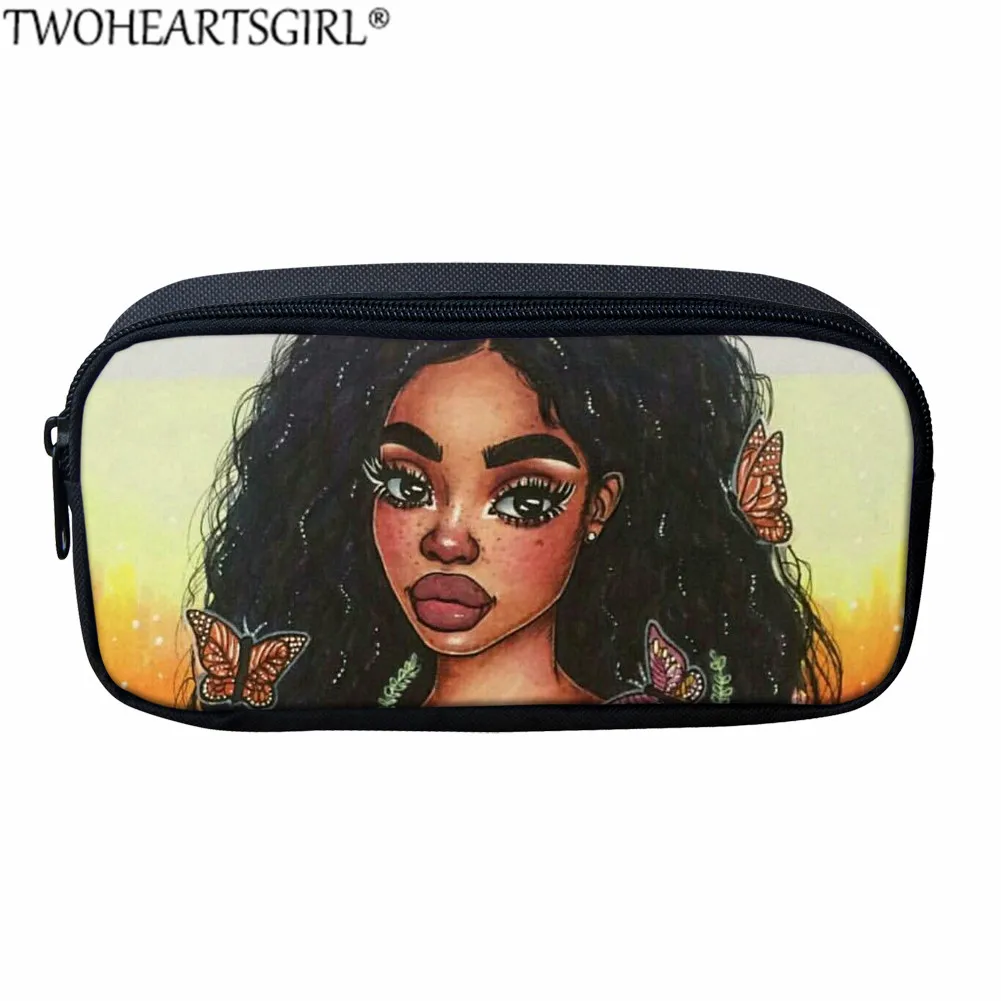 Twoheartsgirl меланин в африканском стиле с принтом для девочек, школьная сумка для девочек Для женщин ноутбук рюкзак 3 шт./компл. младшего школьника Rrucksack - Цвет: LH1254K