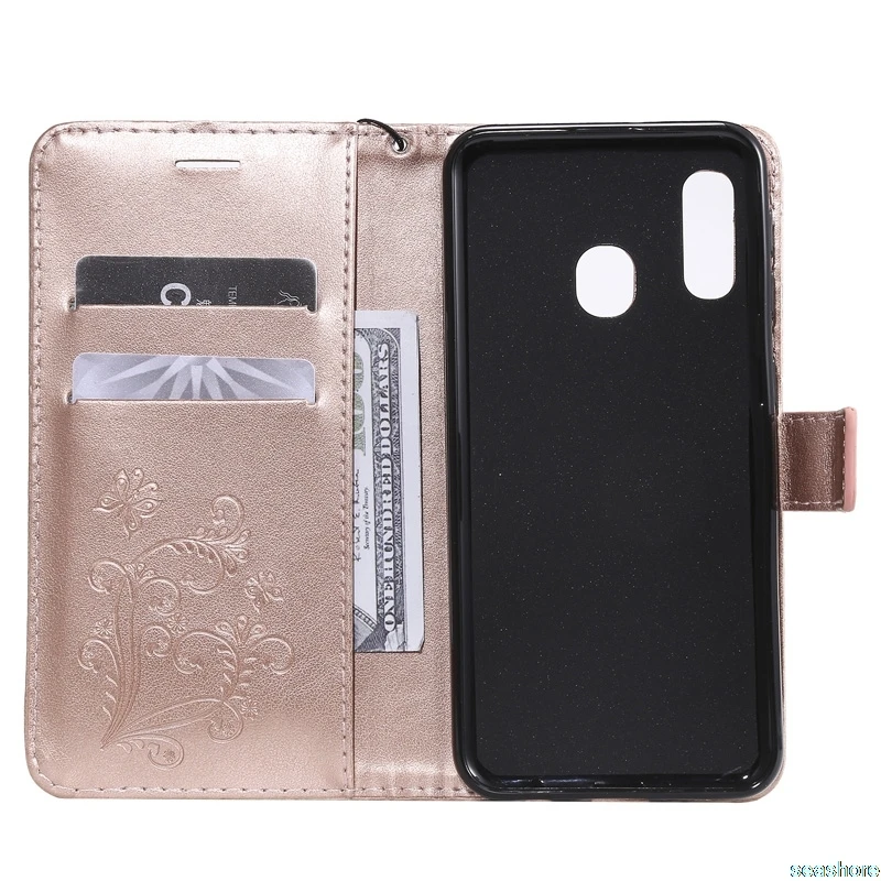 Чехол бумажник с откидной крышкой для samsung Galaxy A10 A20 E A30 A40 A50 A70 Note 10 Pro A20E J4 J6 Plus 2018