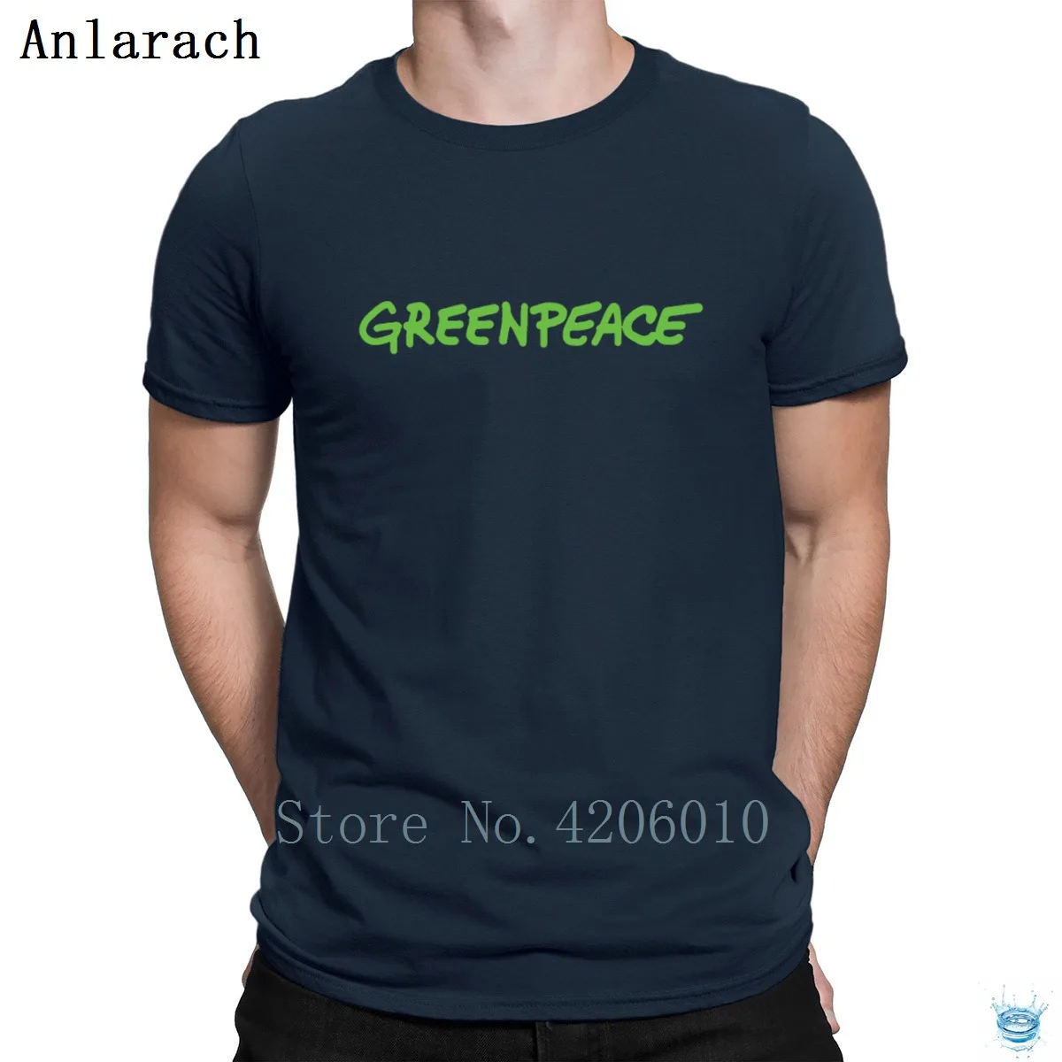 Новинка, футболки от бренда Greenpeace, летняя футболка для мужчин,, заказное строительство, Anlarach, короткий рукав
