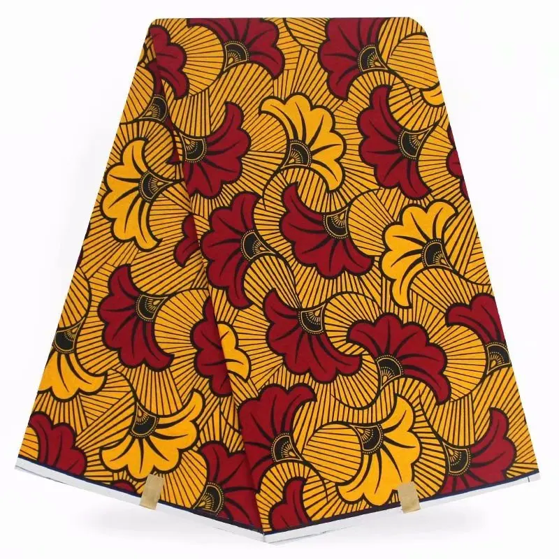 ESEWING Высококачественная африканская восковая печатная ткань хлопок Анкара швейный материал для платья Анкара восковая печатная Ткань 6 ярдов 0
