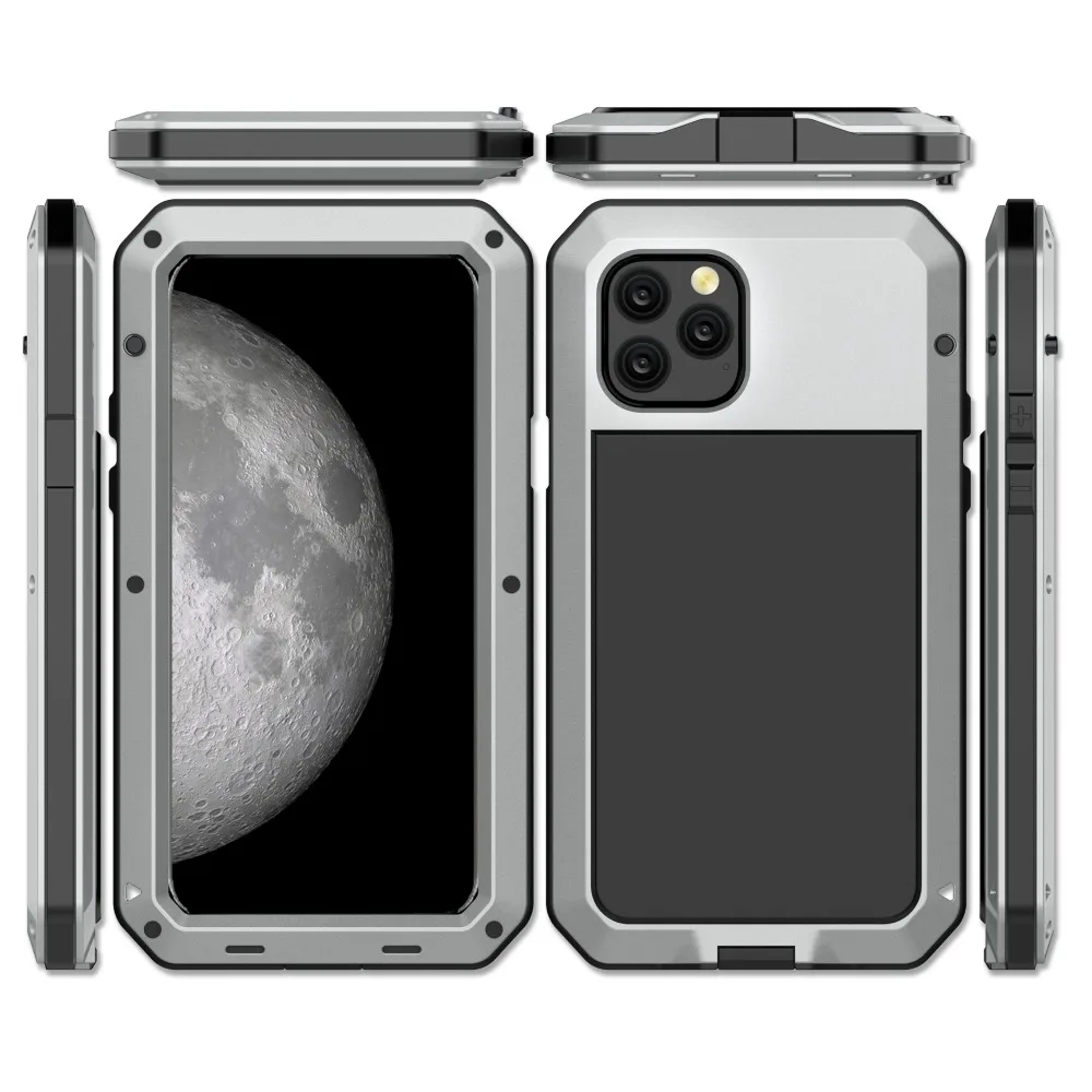 Сверхмощный 360 Полный Защитный металлический чехол для телефона iPhone 11 8 7 6 6S Plus 5s SE противоударный чехол для iPhone XR Xs Max 11 Pro Max