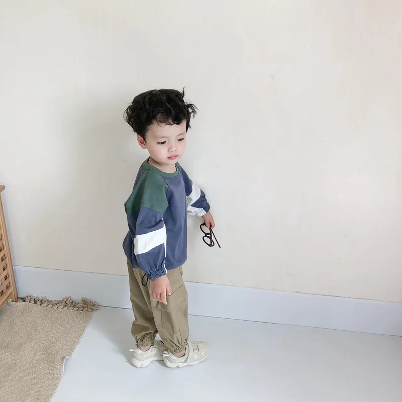 Толстовки с капюшоном для девочек 2, 3, 4, 5, 6, 7 лет, Новое поступление, Осенний Модный пуловер с вышивкой, одежда для мальчиков, толстовки, детская спортивная одежда