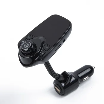

5V/2.1A Bluetooth 3.0 5m FM Transmitter Hands-Free Wireless Calls Music Phone USB Port Charging LED Digital Display FM MP3/WMA
