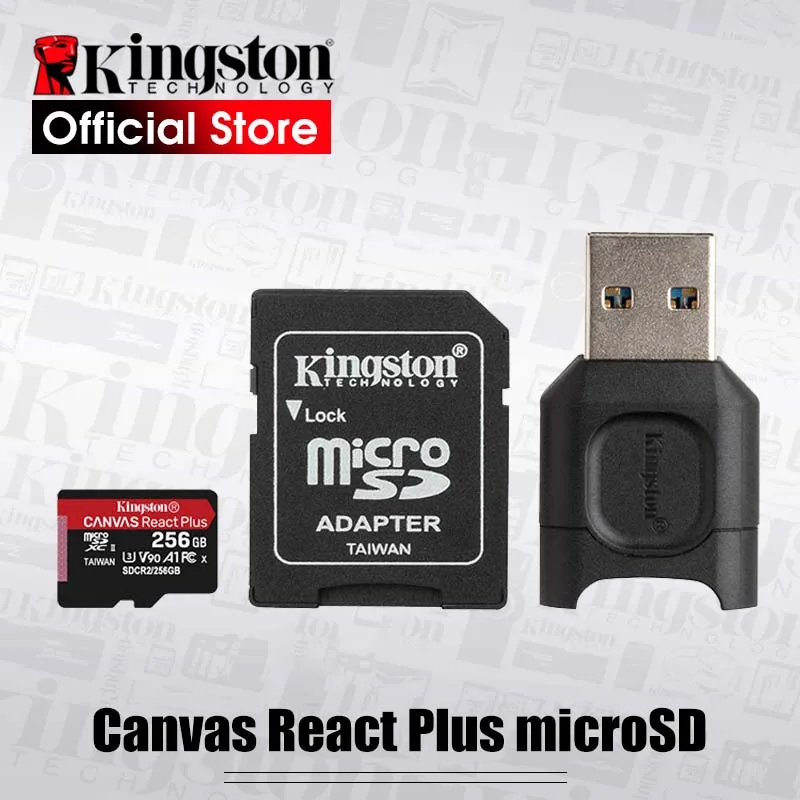 格安 価格でご提供いたします キングストン SDR2 64GB SDXCカード 64GB UHS-II V90 Canvas React  Plus SD Card メモリーカード
