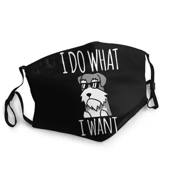 

Schnauzer Dog Unisex Non-Disposable Mouth Face Mask Anti Bacterial Dust Mask Protection Mask Respirator Mouth Muffle