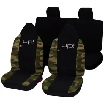 

COPRISEDILI AUTO SPECIFICI FODERE VOLKSWAGEN UP BICOLORE NERO -MIMETICO CLASSICO