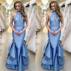 Очаровательное платье подружки невесты в стиле русалки 2019 vestidos de fiesta de noche аппликация атласа свадебные праздничные платья