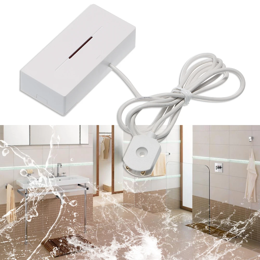 

Water Level Leakage Water Leak Sensor Detector Alarm Overflow Security System works with 433MHz Host Smart Home