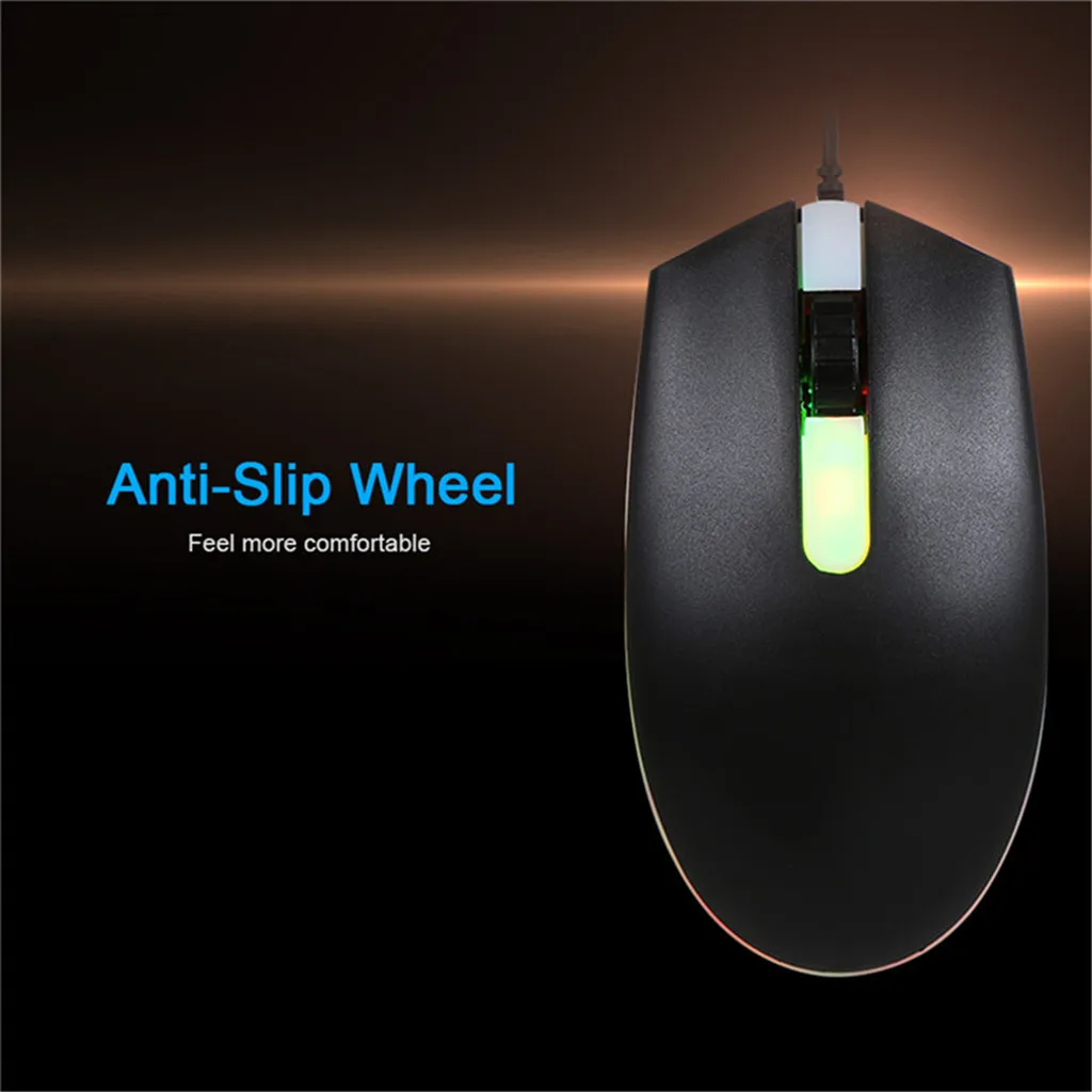 Professional Gaming Keyboard and Mouse Set Rainbow Backlight Usb Ergonomic Mouse for PC Laptop Gamer Game Mouse and Keyboard Kit