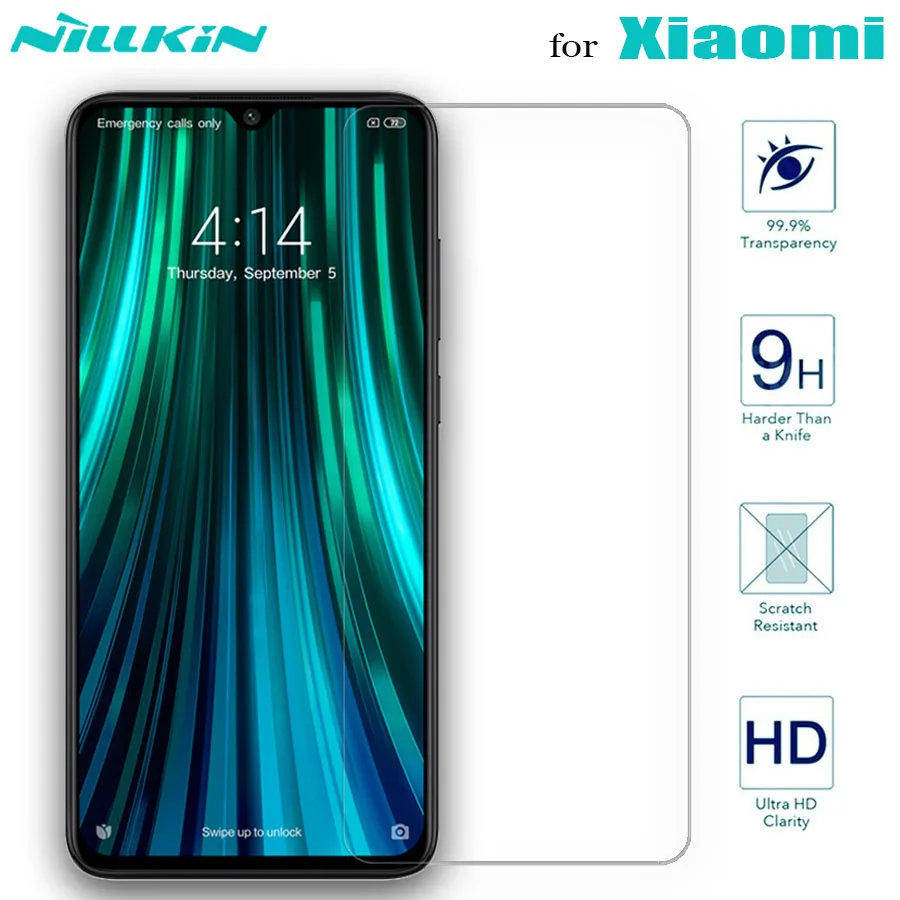 Nillkin Glass Screen Protector for Xiaomi POCO X3 NFC Mi 10 10T Lite 5G 9 9T Pro A3 8 Tempered Glass Redmi Note 9s 9 8T 8 7 Max afbeelding