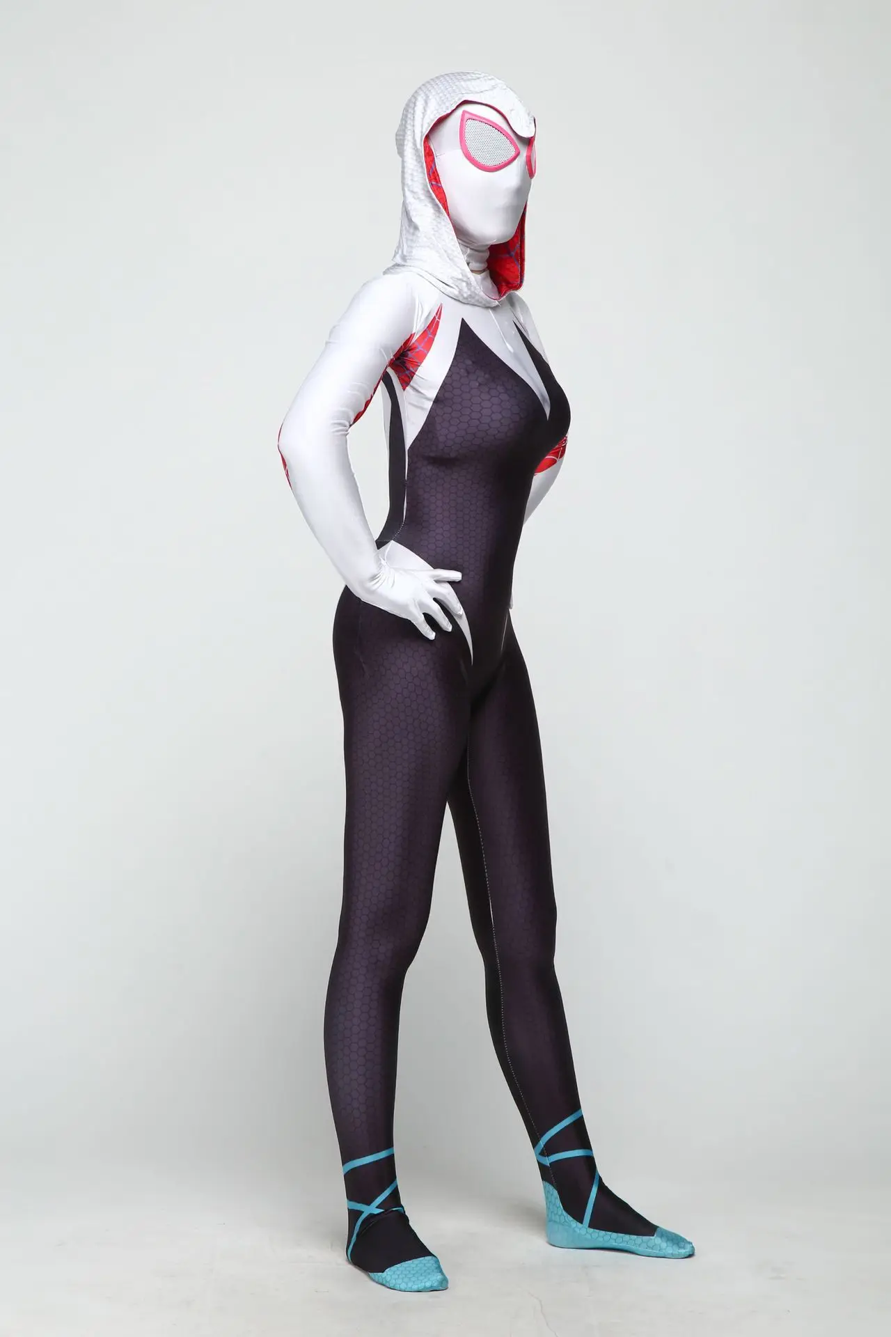 Костюм паук Гвен Стэйси косплей костюм 3D печать Venom Zentai спандекс костюм Человек-Паук женщины Gwenom боди Взрослый/Дети/Индивидуальный заказ
