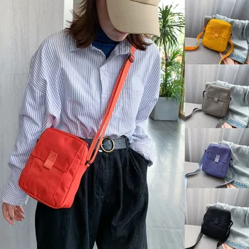 

Simple Solid Handbags bolso mujer Fashion Women Canvas Simple Candy Color Casual Shoulder Hand Bag Crossbody Bags sac a main #C9
