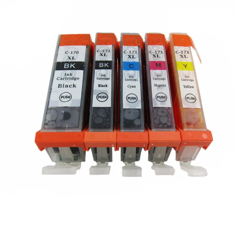 PGI 170 XL PGI170 170XL 170BK CLI 171 чернильные картриджи для Canon Pixma MG7710 MG 7710 струйный