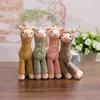 1Pcs Cartoon Simulation Alpaca Key Chain Plush Toy PP Cotton Alpaca Shape Girl Bag Pendant Children Plush Doll Toy 1