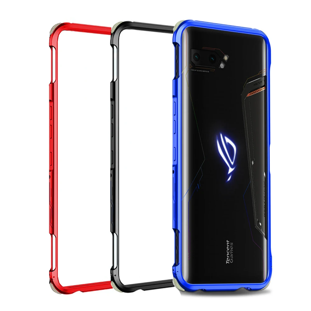 MME ASUS ROG 2 Чехол для телефона бампер алюминиевый металлический корпус светящийся
