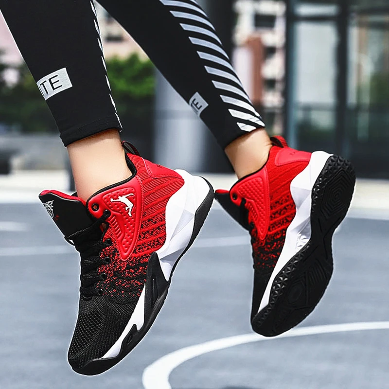 Баскетбольная обувь для мужчин Jordan Air Cushion баскетбольные кроссовки с высоким берцем Противоударная парная обувь Нескользящая Jordan Basket обувь